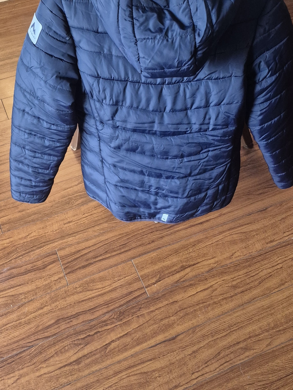 Children's Navy Hooded Puffer Jacket by